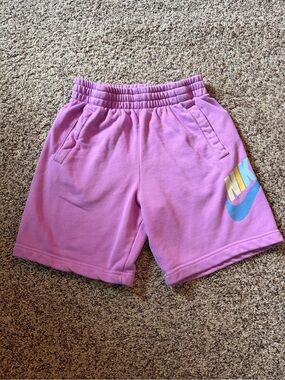 Nike Girls' Pink Logo Shorts